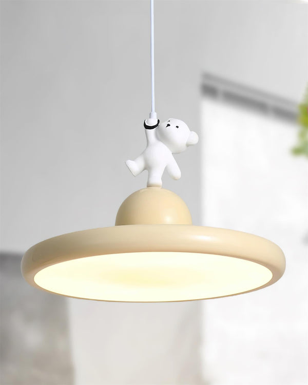 Cream style bear chandelier