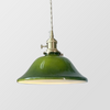 Vintage green glass chandelier