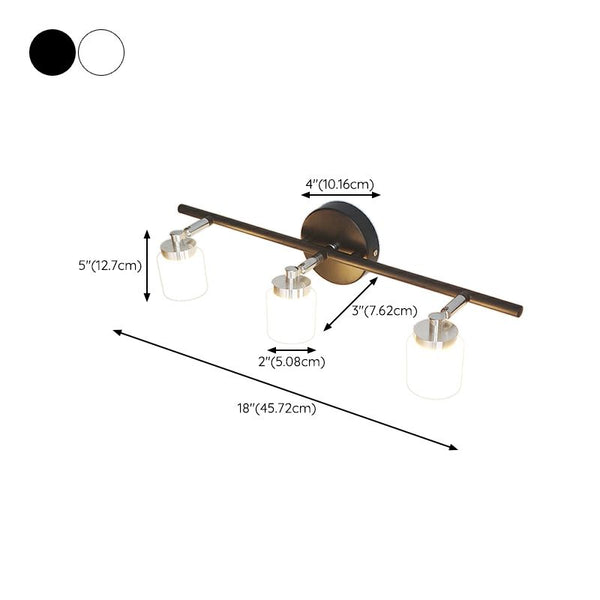 Applique murale miroir à LED de style américain