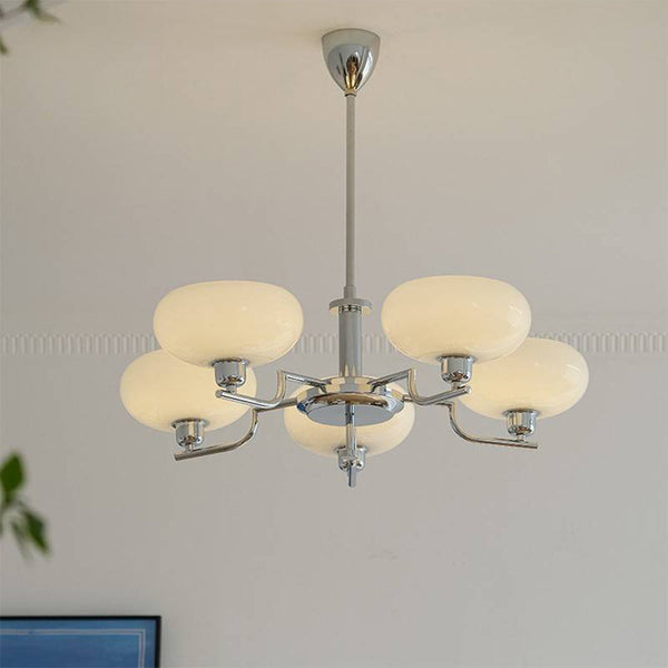 French style Bauhaus glass chandelier