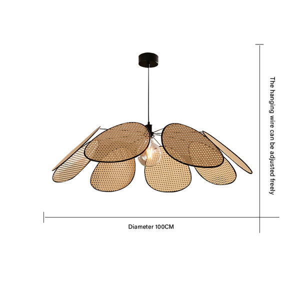 Japanese creative rattan chandelier