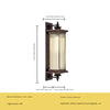 Modern household outdoor lighting waterproof wall lamp
