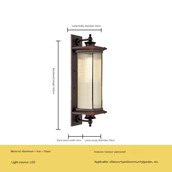 Modern household outdoor lighting waterproof wall lamp
