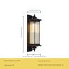 Modern household outdoor lighting waterproof wall lamp