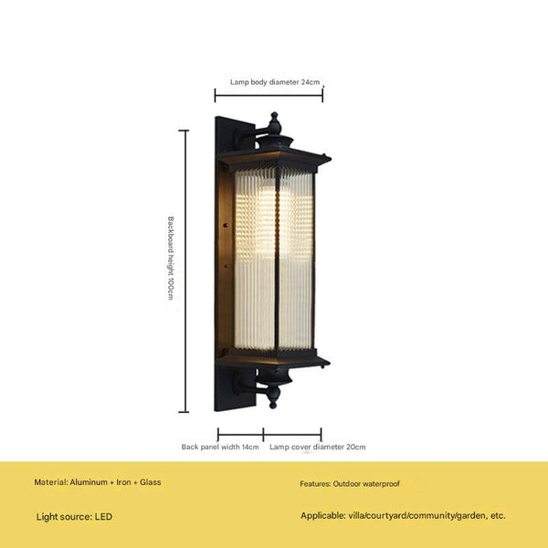 Modern household outdoor lighting waterproof wall lamp