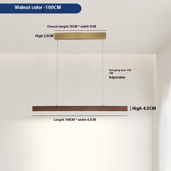 Suspension de table à manger en noyer
