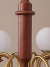Vintage solid wood magic beans chandelier