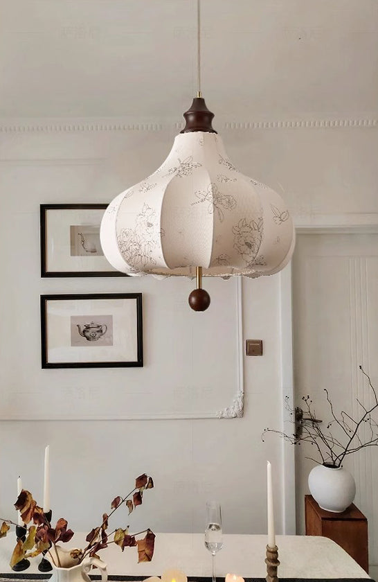 Vintage solid wood chandelier