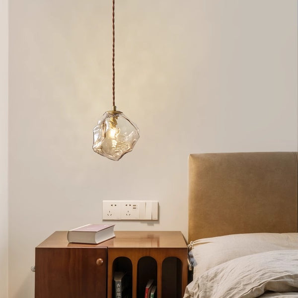 Creative ice cube adjustable bedroom bedside chandelier
