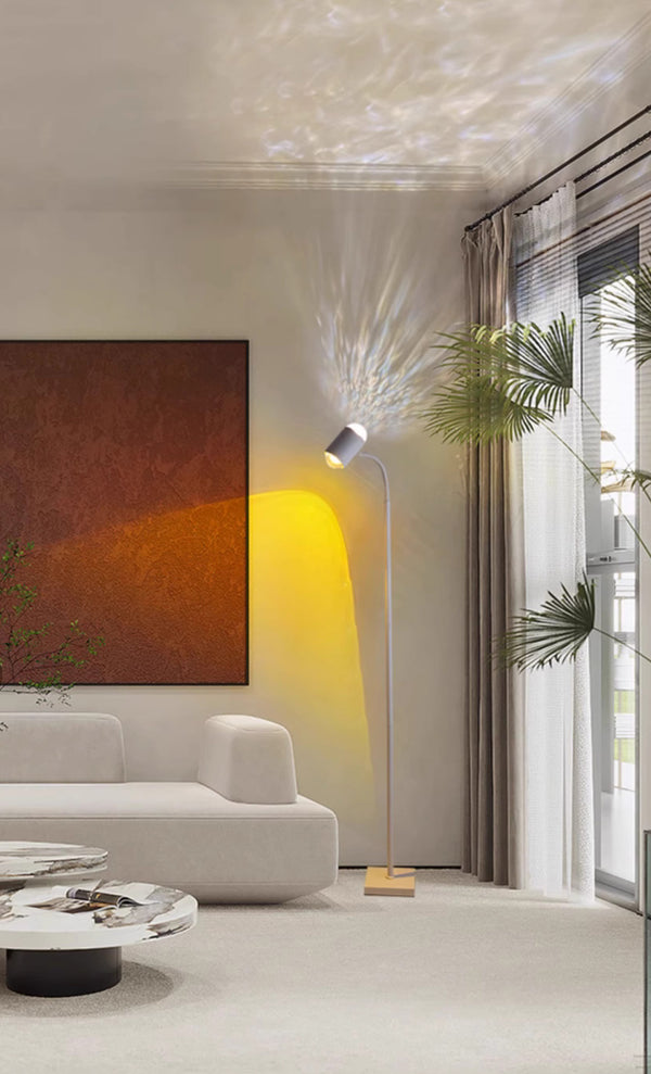 Creative double-headed water ripple atmosphere floor lamp