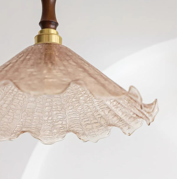 Retro tea-colored glass dining room bedroom chandelier