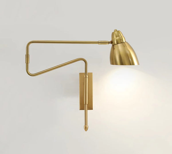 Lampe de chevet murale pliable et rétractable à long poteau