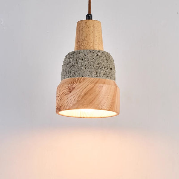 Lustre de restaurant de chevet de chambre à coucher de style wabi-sabi