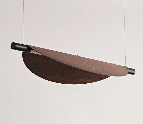 Lustre de salle à manger rétro créatif et personnalisé en forme de feuille