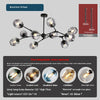 Creative and personalized magic bean molecular chandelier