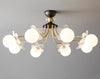 French cream style full copper living room and bedroom ceiling lamp