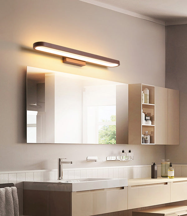 Applique murale simple à LED en aluminium avec miroir