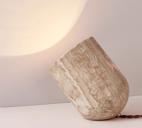 Wabi-sabi style bedroom bedside table lamp