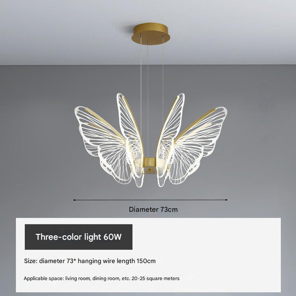 Creative personality butterfly led restaurant bar chandelier