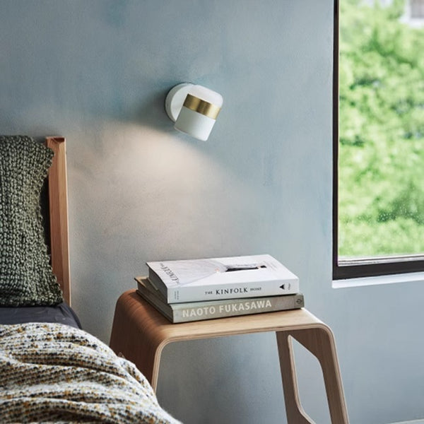 Lampe murale de chevet rotative à LED pour chambre à coucher