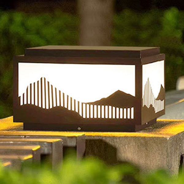 Outdoor villa fence courtyard wall gate waterproof column head light