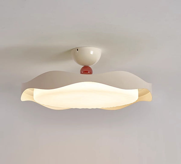 Plafonnier LED rond de style crème