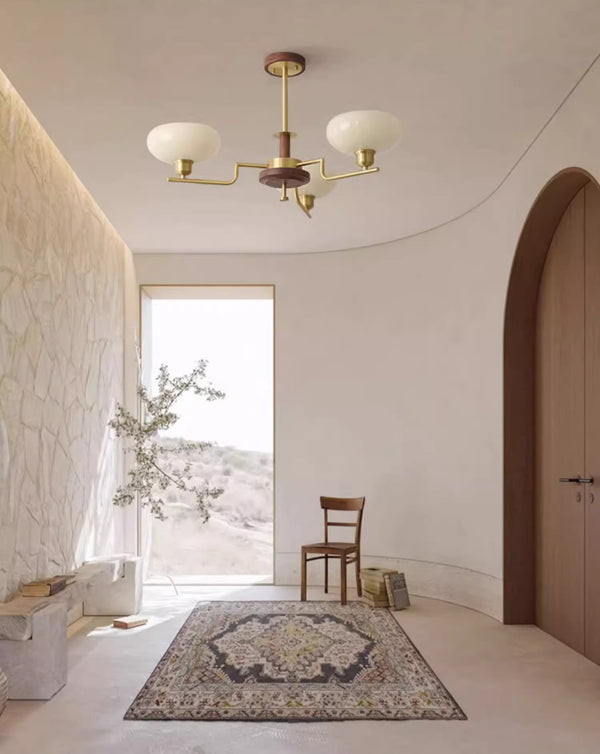 Wohnzimmer-Kronleuchter im mittelalterlichen Stil aus Kupfer