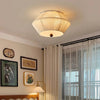 Japanese style wabi-sabi style hemp rope woven bedroom ceiling lamp