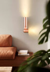 Nordic minimalist double head rotatable bedroom bedside wall lamp