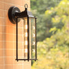 Black outdoor waterproof courtyard garden exterior villa wall lamp