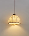 Lampe à suspension de salle à manger en tissu rétro japonais