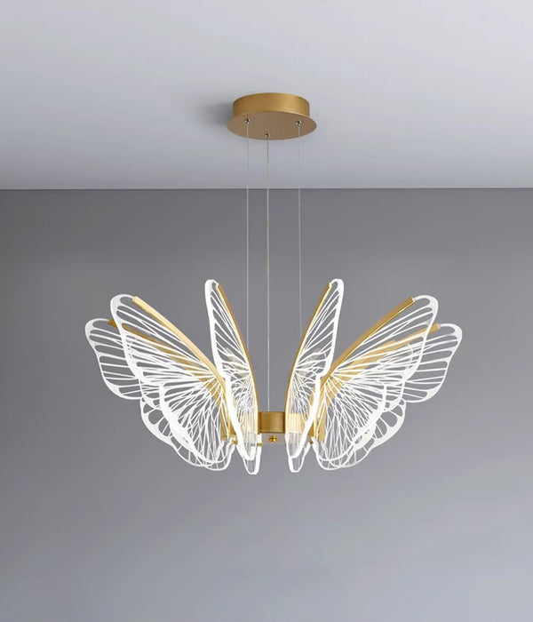 Creative personality butterfly led restaurant bar chandelier