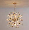 Creative petal dandelion colored crystal chandelier