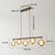 Medieval style glass restaurant chandelier