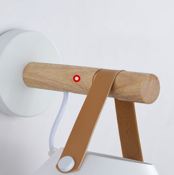 Lampe murale simple de chevet de chambre à coucher