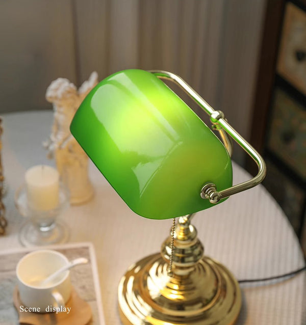 Vintage Glass Desk Reading table lamp