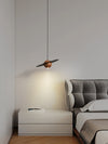 Walnut all copper bedside chandelier