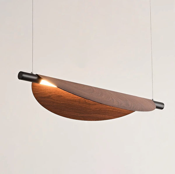 Lustre de salle à manger rétro créatif et personnalisé en forme de feuille