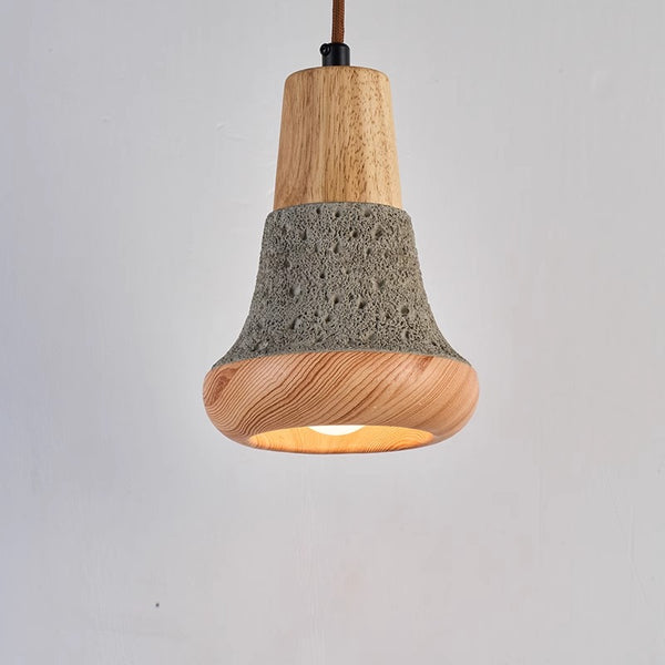 Lustre de restaurant de chevet de chambre à coucher de style wabi-sabi