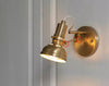 Nordic brass bedroom study background wall lamp