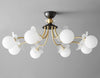 French cream style full copper living room and bedroom ceiling lamp