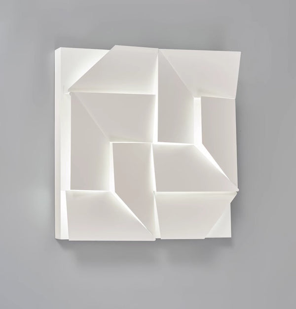 Creative art rhombus background wall light