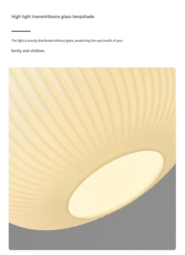 Japanese style solid wood glass restaurant bar Pendant light