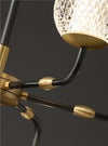 Lustre de luxe moderne entièrement en cuivre