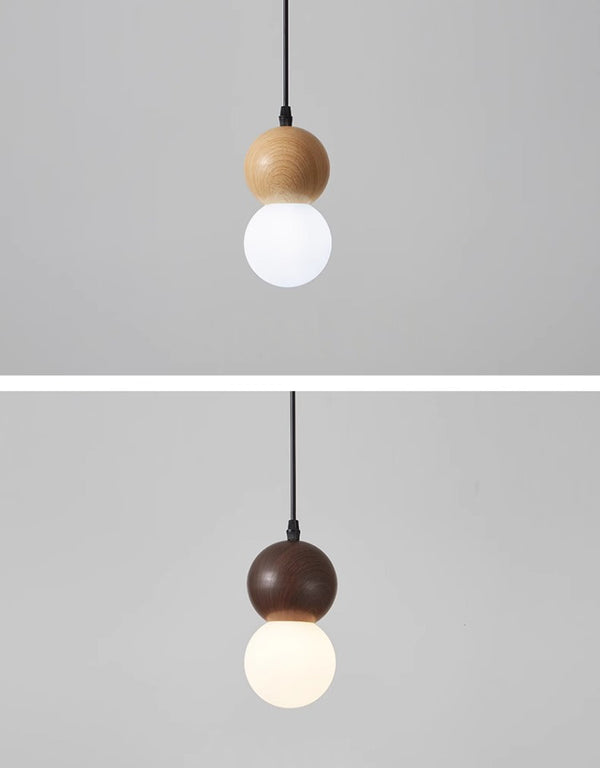 Kronleuchter aus Holzwindkürbis im japanischen Stil