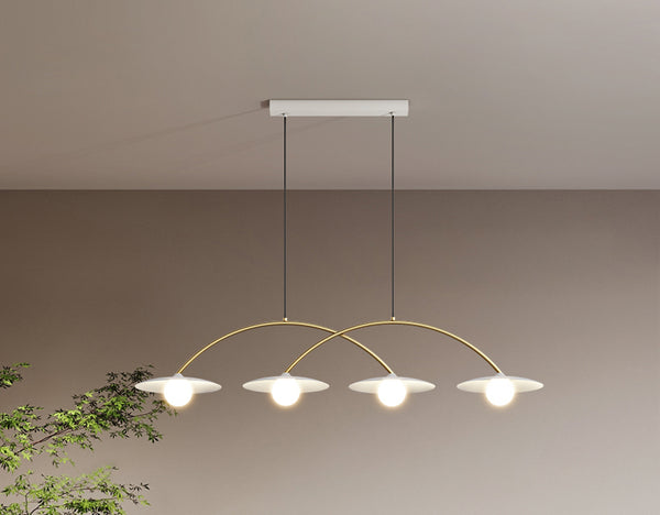 Cream style three-head dining chandelier