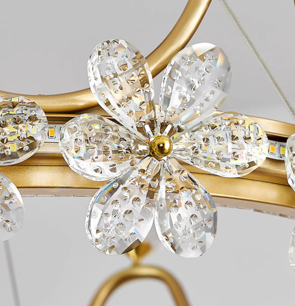 Creative Crown Crystal Bedroom Chandelier