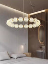 All copper LED living room bedroom chandelier