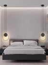 Minimalist LED Line Bedroom Bedside Chandelier