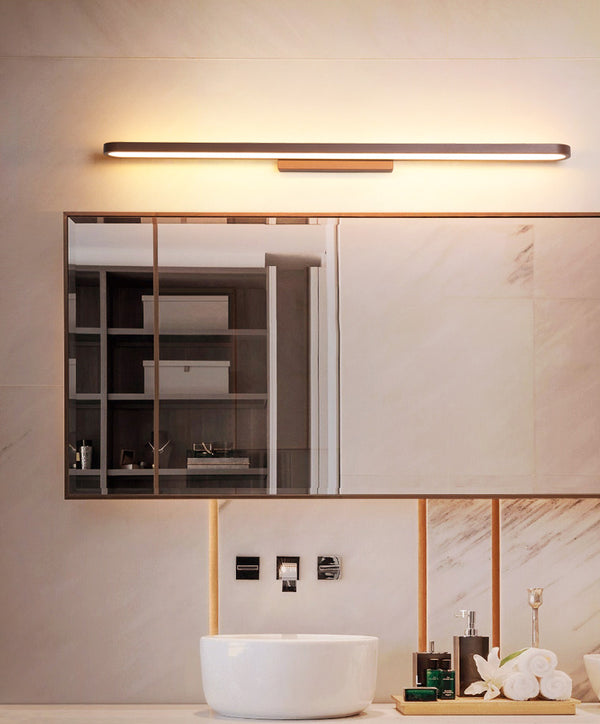 Applique murale simple à LED en aluminium avec miroir